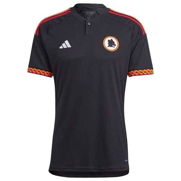 Tailandia Camiseta AS Roma Replica Tercera Ropa 2023/24 Negro